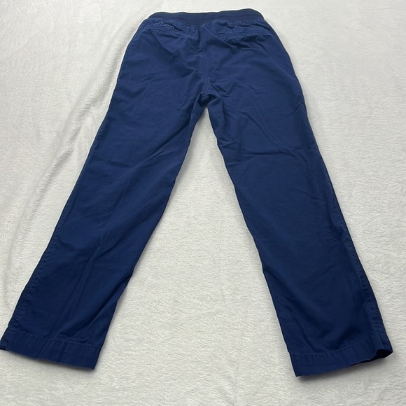 Lands End 8S S 100% Cotton Blue Kids Pull On Adjustable Drawstring Pants - Picture 9 of 10